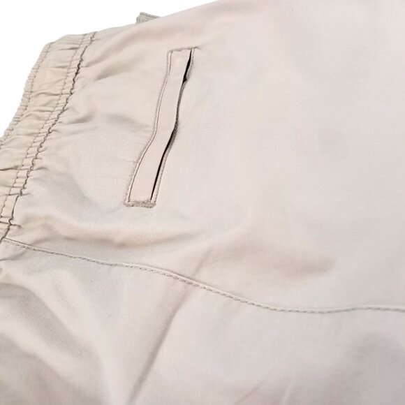 Old Navy Boys Size 10-12 Tech Pants - Light beige - Built-In Flex, Tapered Fit - Picture 3 of 8